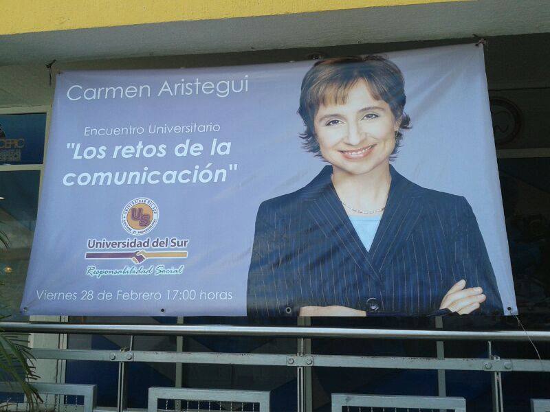Aristegui Desmiente conferencia en Cancún