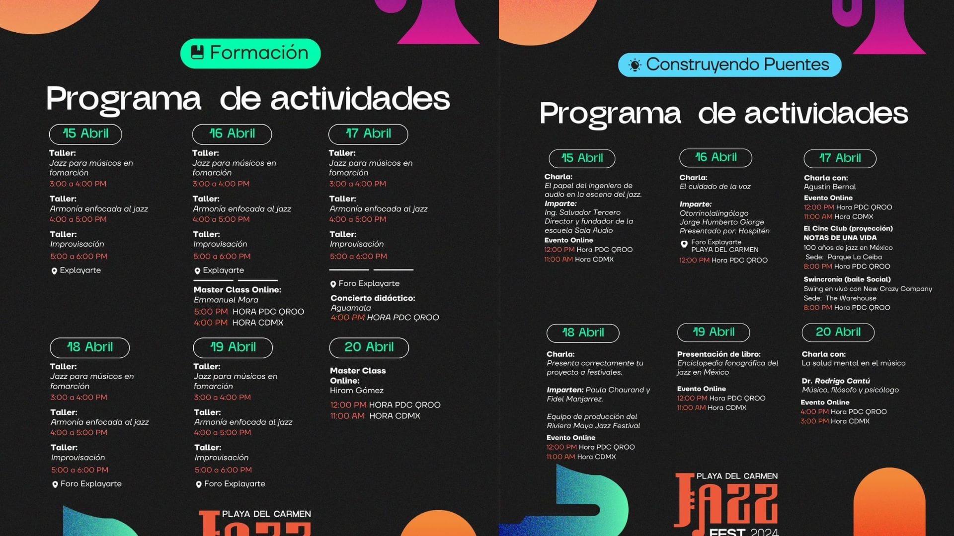 ¡Llega la Primera Edición del Playa del Carmen Jazz Festival!
